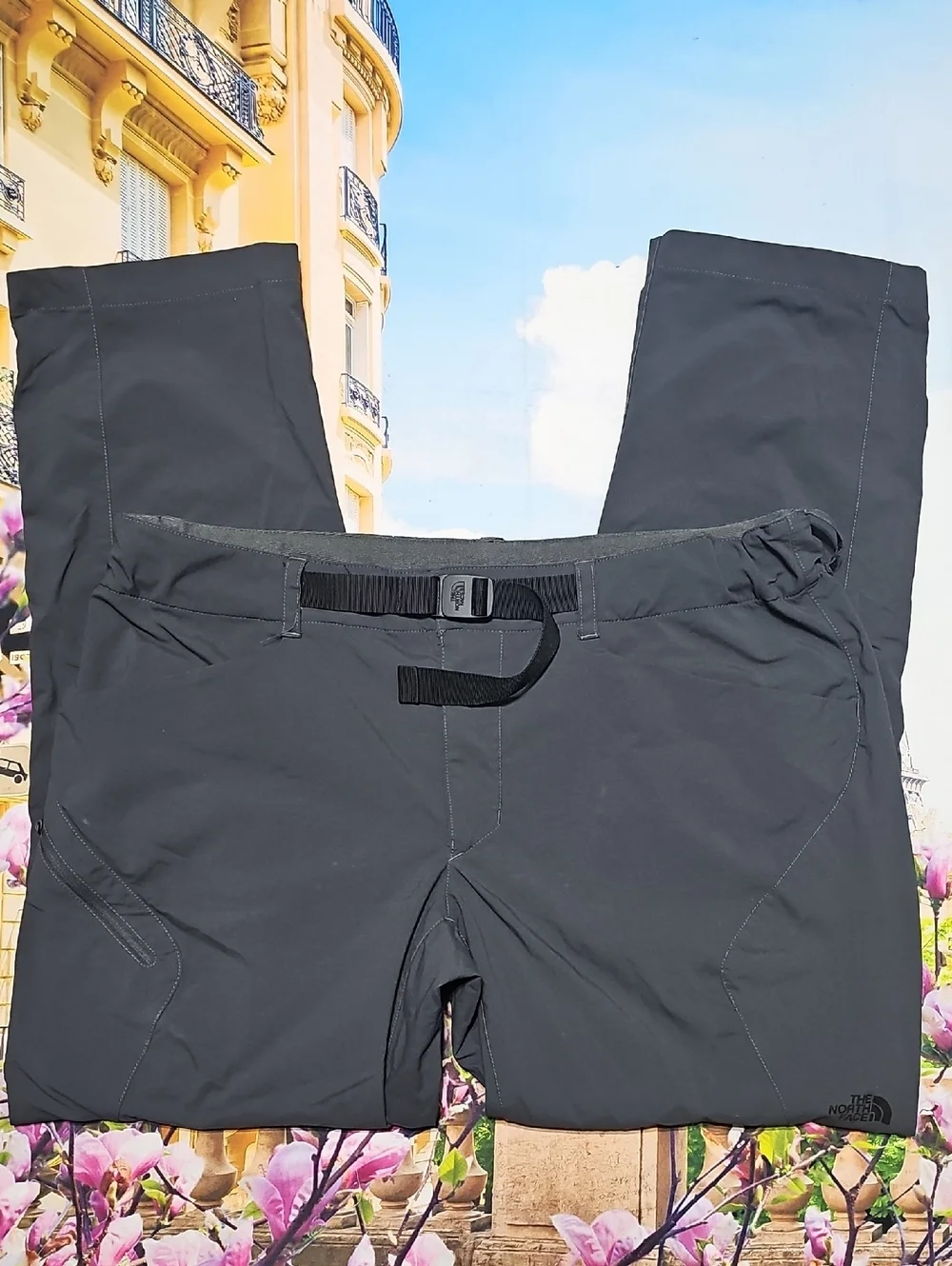 North Face Belted Convertible Pants Zippered Ankle Size 40